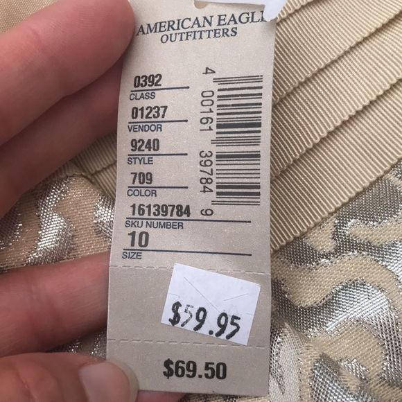 🦅 AE Sweetheart Metallic Jacquard Dress - Picture 11 of 12